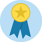 Illustration of a ribbon award